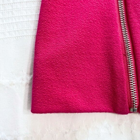 RIANI FUCHSIA PINK CREPE NOTCHED LAPEL BLAZER JACKET - 10 - Picture 9 of 10